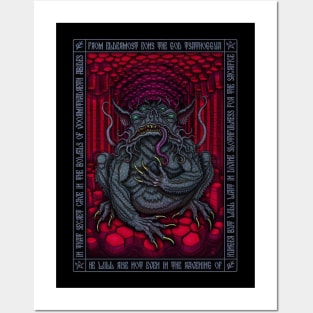 Tsathoggua Icon - Azhmodai 22 Posters and Art